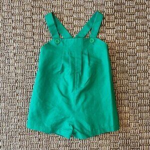 Vintage Handmade Pleated Overalls 6 months